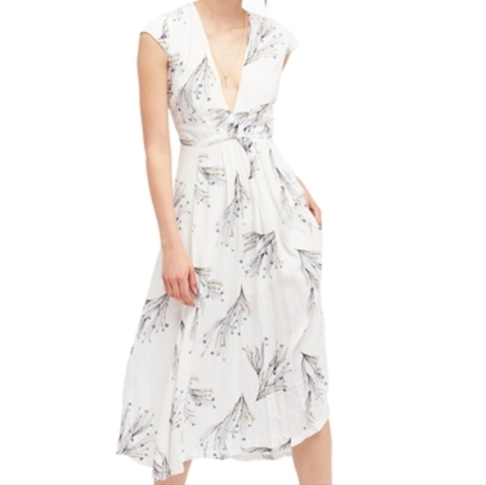 Free People Faux Wrap Dress Floral  2